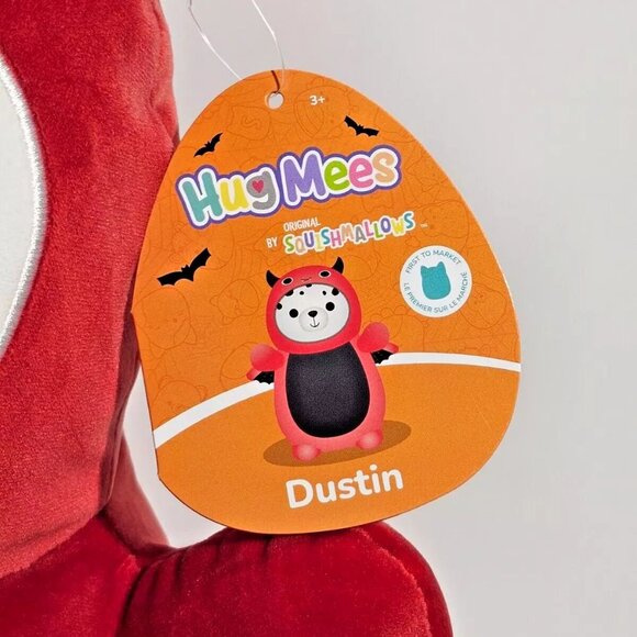 Squishmallow KellyToy Hug Mees Dustin Dalmation Dog Devil Horns 16" Plush 48-2 - Picture 4 of 8